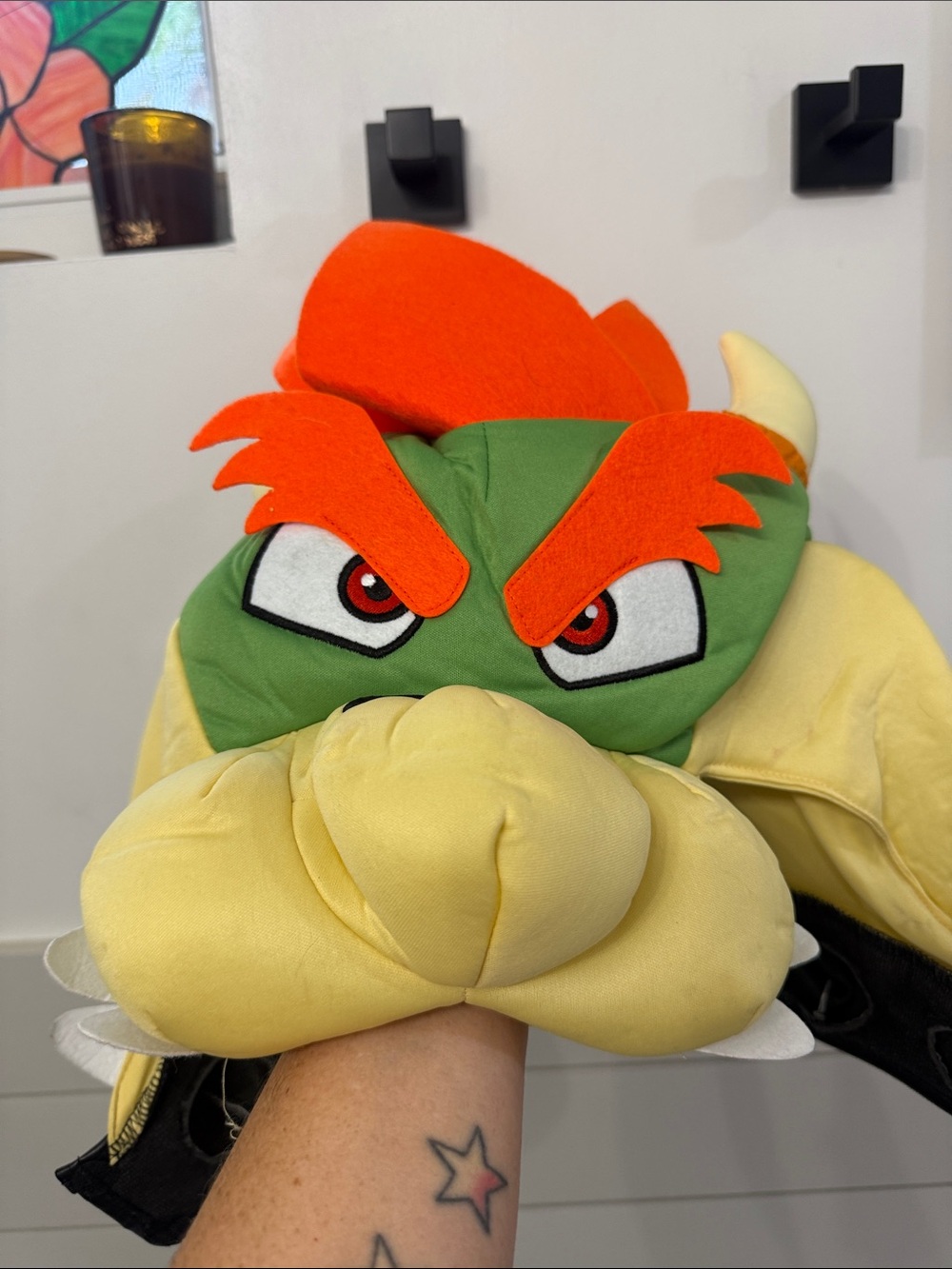 Super Mario Bowser Costume Headpiece & Inflatable Shell - Bowser
